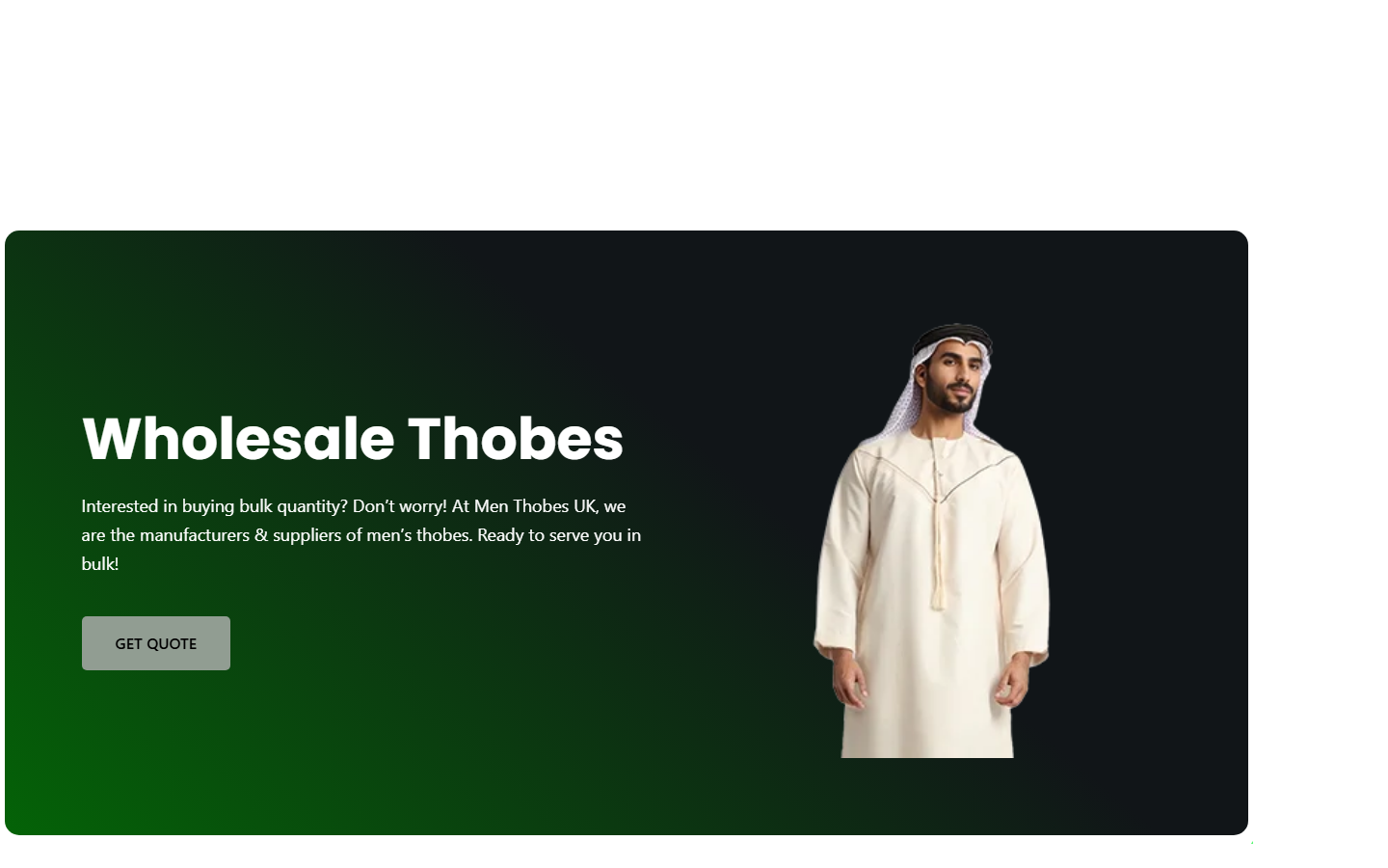 Men thobes Uk